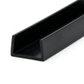 19mm Plastic Clip On Edging Black - Pack of 12, 2.44m Each