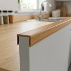 19mm Plastic Clip On Flat Teak - Pack of 12, 2.44m Each