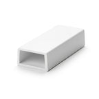 19mm Plastic Clip On Edging Flat White - Pack of 10, 3m Each