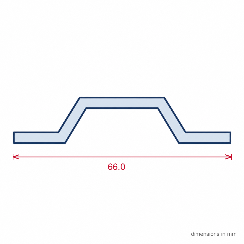 Cable Protection Strip - 38mm White PVC, Pack of 12, 2.44m Each