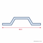 Cable Protection Strip - 38mm White PVC, Pack of 12, 2.44m Each