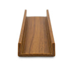 16mm Plastic Clip On Flat Teak - Pack of 12, 2.44m Each