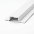 White PVC Cable Protector - Pack of 12, 12.5mm x 2.44m Lengths