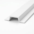 White PVC Cable Protector - Pack of 12, 12.5mm x 2.44m Lengths
