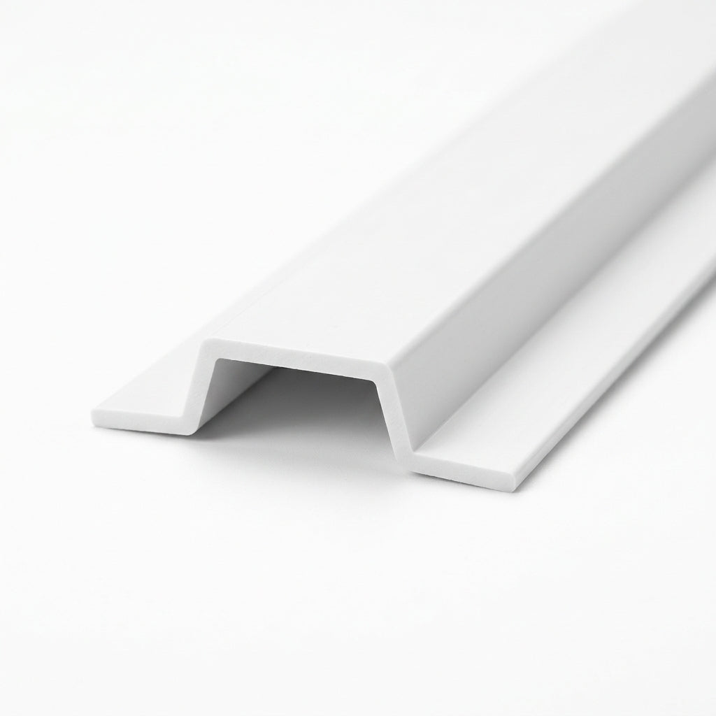 White PVC Cable Protector - Pack of 12, 12.5mm x 2.44m Lengths