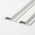 PVC Cable Protector Strips White - Pack of 12, 25mm x 2.44m Each