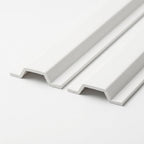 PVC Cable Protector Strips White - Pack of 12, 25mm x 2.44m Each