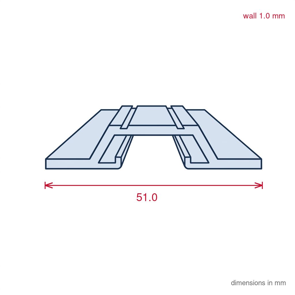PVC Cable Protector Strips White - Pack of 12, 25mm x 2.44m Each