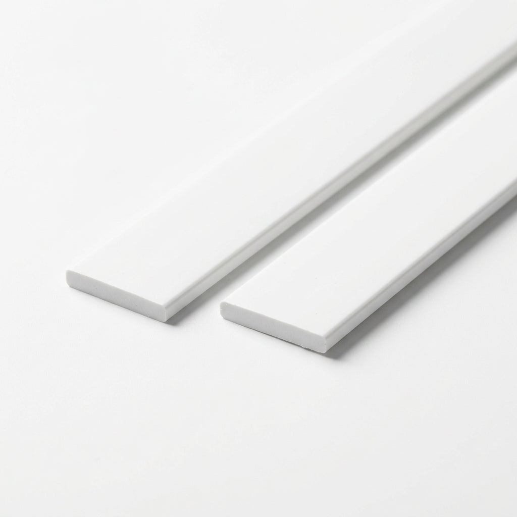 16mm White Rigid Plastic Edging - 16 x 1.83m Lengths