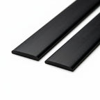 20mm Flat Rigid Plastic Edging Black - 16 x 1.83m Lengths