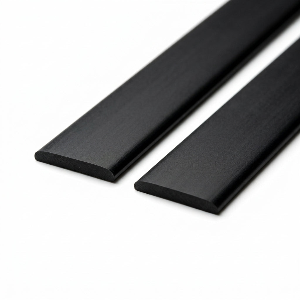 20mm Flat Rigid Plastic Edging Black - 16 x 1.83m Lengths