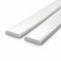 White Rigid PVC Edging Strip - 20mm x 16 x 1.83m Lengths