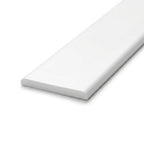 25mm Flat Rigid Plastic Edging White - 16 x 1.83m Lengths