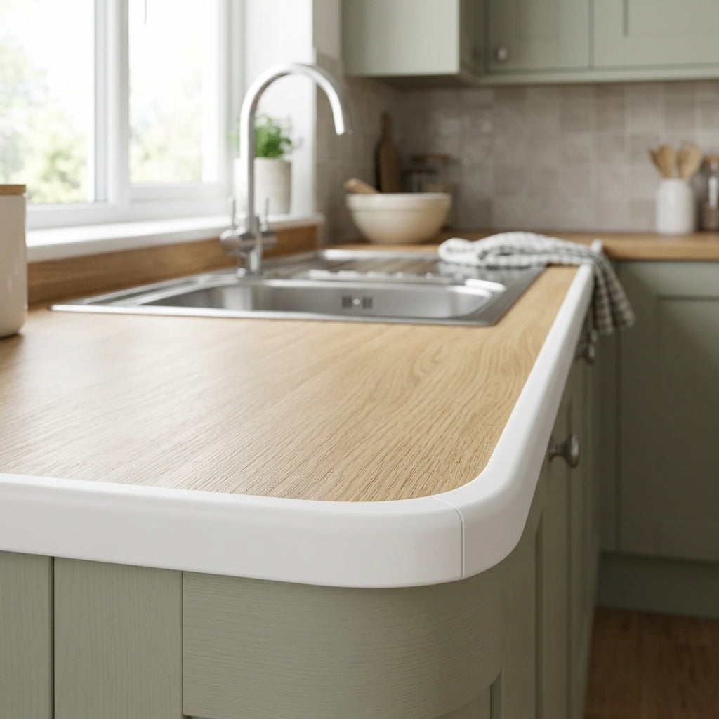 25mm Flat Rigid Plastic Edging White - 16 x 1.83m Lengths