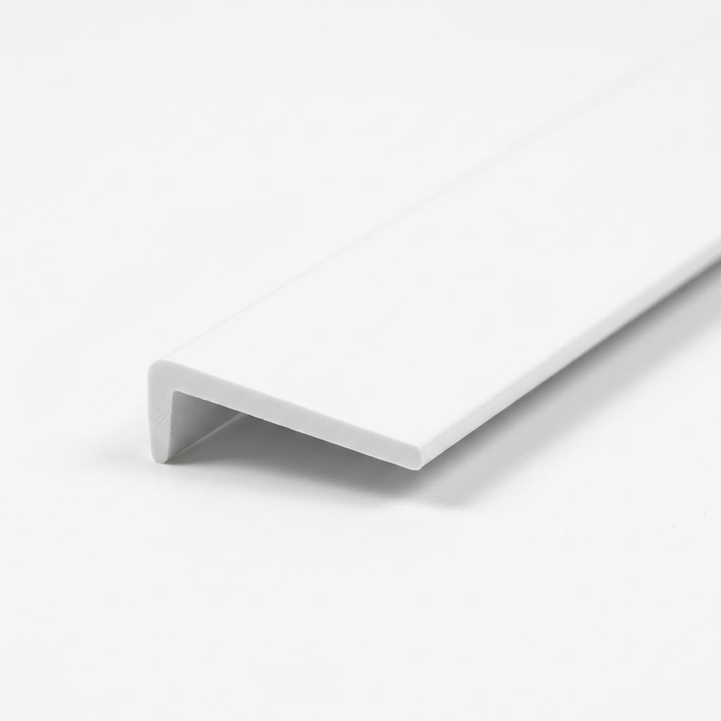 16mm Lipped Plastic Edging White - 16 x 1.83m Lengths