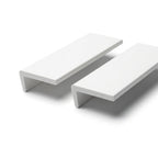 White Lipped Edging for Worktops - 20mm x 16 x 1.83m Lengths