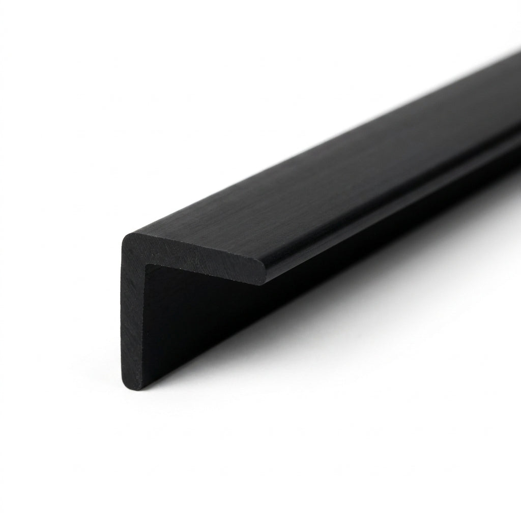 25mm Lipped Plastic Edging Black - 16 x 1.83m Lengths