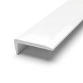 White 25mm Lipped Plastic Edging - Pack of 16, 1.83m Lengths