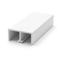Sliding Wardrobe Door Track - 17.5mm White - 6 x 2.44m Lengths