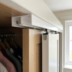 Sliding Wardrobe Door Track - 17.5mm White - 6 x 2.44m Lengths