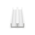 17.5mm Plastic Bottom Track White - 6 x 2.44m Lengths