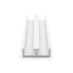 17.5mm Plastic Bottom Track White - 6 x 2.44m Lengths