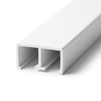 Plastic Top Track White 16mm - Pack of 6, 2.44m Each