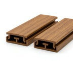 Rigid PVC Sliding Track Teak - 16mm, Pack of 6, 2.44m Each