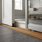 Rigid PVC Sliding Track Teak - 16mm, Pack of 6, 2.44m Each