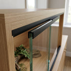 Double Channel Plastic Track - 6mm Black, 12 x 2.44m Lengths