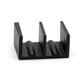 Black PVC Double Channel Track 6mm - Pack of 1, 12 x 2.44m Lengths