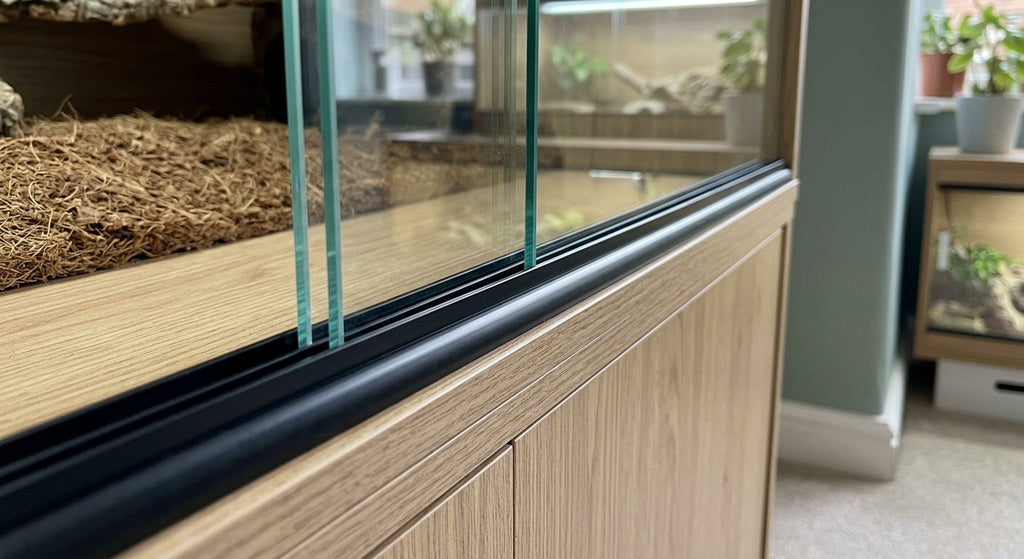 Black PVC Double Channel Track 6mm - Pack of 1, 12 x 2.44m Lengths