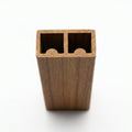Teak PVC Double Channel Track - 6mm, 12 x 2.44m Lengths