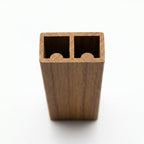 Teak PVC Double Channel Track - 6mm, 12 x 2.44m Lengths