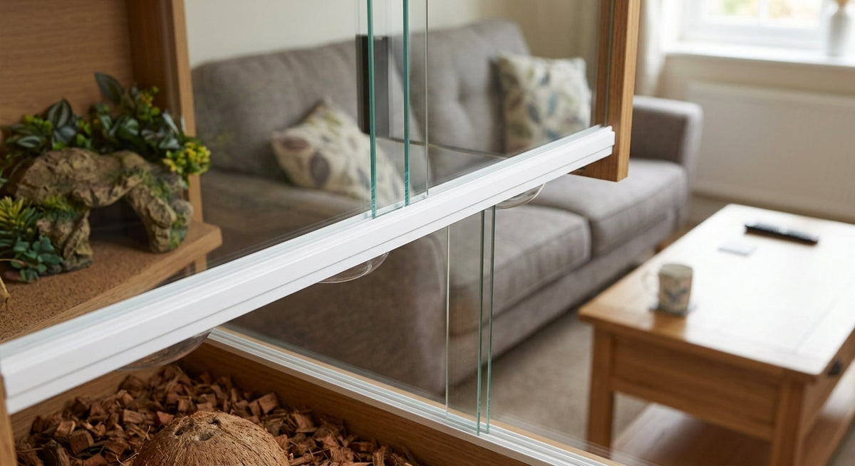 White 4mm PVC Double Channel Track - 12 x 2.44m Lengths