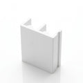 Double Channel Base Track - 4mm White PVC - 12 x 2.44m Lengths