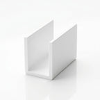 Plastic Single Sliding Track White - 12.5mm x 12 x 2.44m Lengths