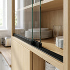 Sliding Track - 12.5mm Black Rigid PVC - Pack of 12, 2.44m Each