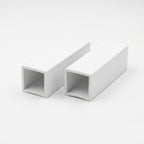 White 17.5mm Rigid PVC Single Sliding Track - Pack of 12, 2.44m Each