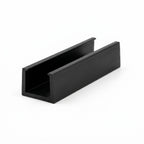 Rigid PVC Black Single Sliding Track - 6mm x 12 x 2.44m Lengths