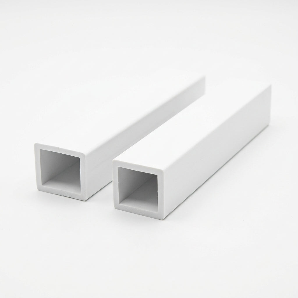 White 6mm Rigid PVC Single Sliding Track - 12 x 2.44m Lengths