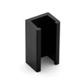 Black 4mm Rigid PVC Single Sliding Track - 12 x 2.44m Lengths