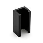 Black 4mm Rigid PVC Single Sliding Track - 12 x 2.44m Lengths