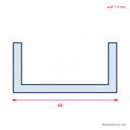 Black 4mm Rigid PVC Single Sliding Track - 12 x 2.44m Lengths