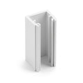 White Rigid PVC Sliding Track - 4mm, Pack of 1, 12 x 2.44m Lengths