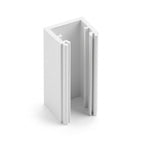 White Rigid PVC Sliding Track - 4mm, Pack of 1, 12 x 2.44m Lengths