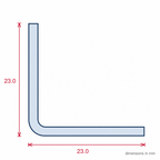 White 23mm PVC Plastic External Angle - 12 x 2.44m Lengths