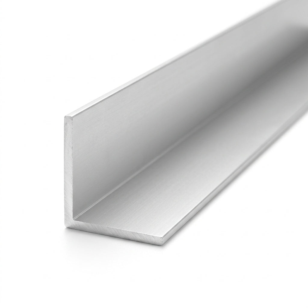 Silver PVC Plastic Angle Trim - 25mm x 10 x 3m Lengths