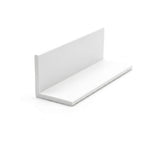 White 25mm PVC Plastic Angle - Pack of 10, 1m Lengths
