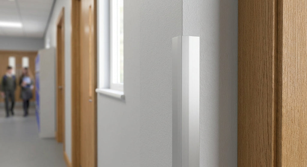 Silver 19mm PVC Corner Angle - Pack of 10, 3m Each